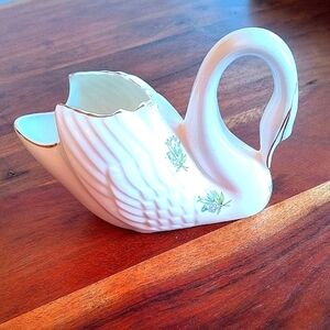 Vintage Royal Tara White Swan Ceramic Handmade. Made In Ireland.